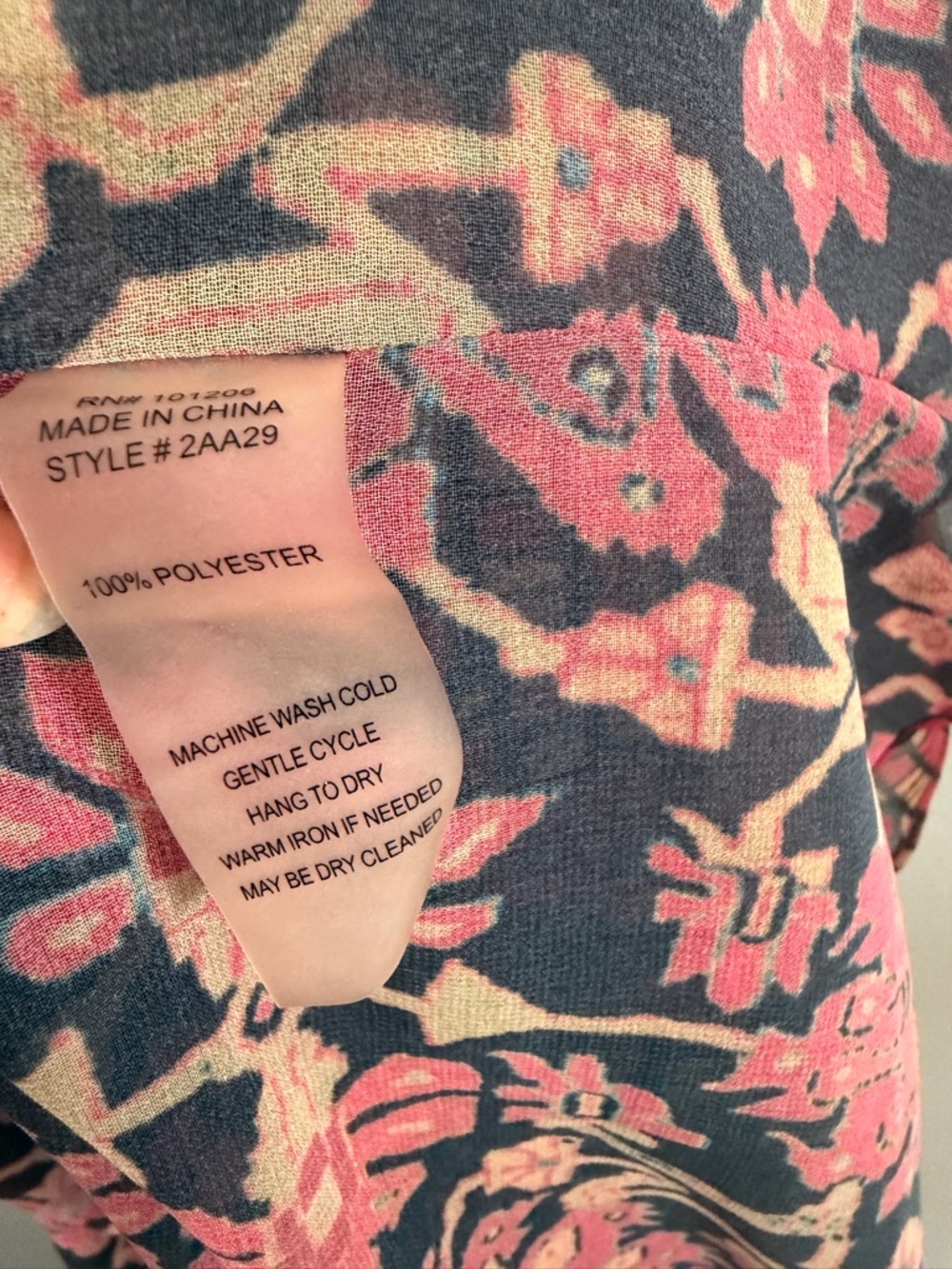 Soft Surroundings Red Paisley Sheer Kimono - Picture 5 of 9